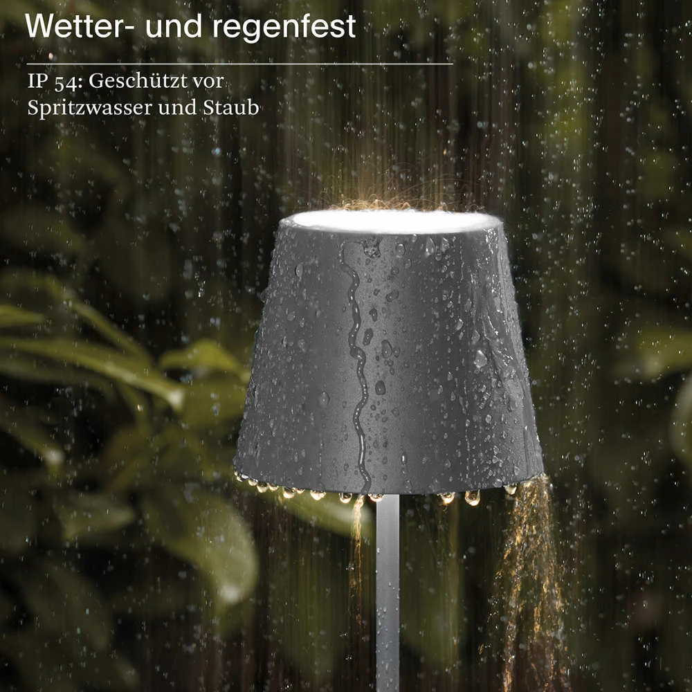 Sigor Akku-Tischleuchte Nuindie Mini 250 Mm, Anthrazit 4 Sigor Akku-Tischleuchte Nuindie Mini 250 Mm, Anthrazit – Bild 4