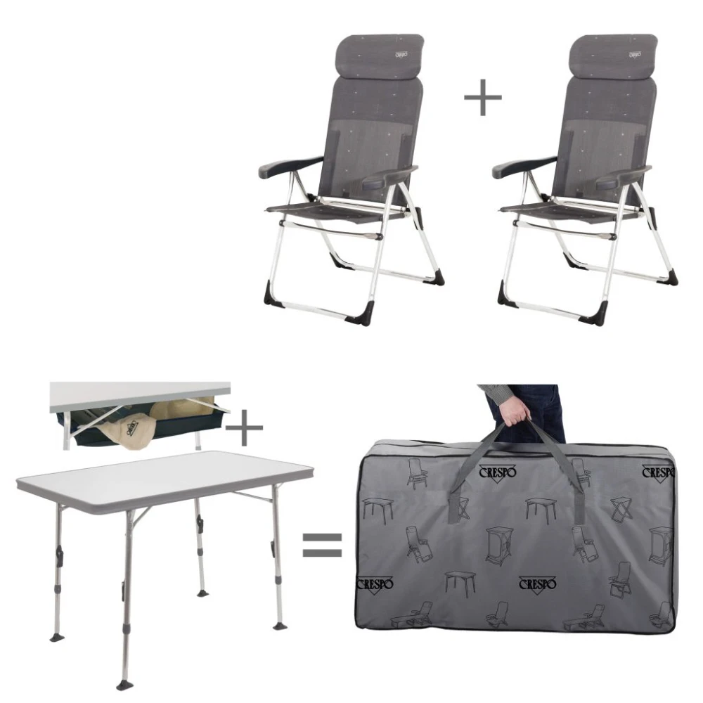 Crespo Stuhl-/ Tischset Valencia Ungepolstert, Ohne Fußauflage 1 Crespo Stuhl-/ Tischset Valencia Ungepolstert, Ohne Fußauflage