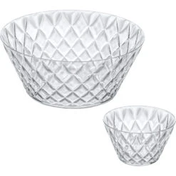 Koziol Salatschale Crystal Mit 4 Portionsschalen